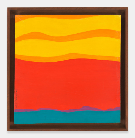 Mildred Thompson Window Painting, c. 1977 Oil on board 16 ⅞ x 16 ⅜ in (42.9 x 41.6 cm) Framed: 19 ⅞ x 19 ⅜ x 1 &frac12; in (50.5 x 49.2 x 3.8 cm) (GL12126)