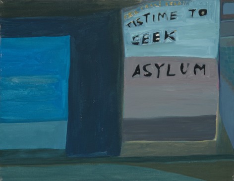 Ficre Ghebreyesus  Tis Time to Seek Asylum, c.2007-11   Acrylic on canvas  14 x 18 inches (35.6 x 45.7 cm)   GL13830
