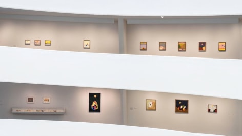 Installation view, Etel Adnan: Light&rsquo;s New Measure, Solomon R. Guggenheim Museum, New York, October 8, 2021&ndash;January 10, 2022. Photo: David Heald &copy; Solomon R. Guggenheim Foundation, 2021.
