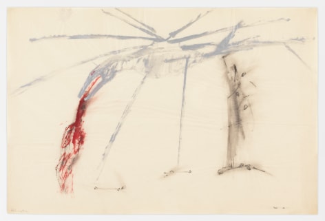 Nancy Spero, Helicopter and Victims, 1967