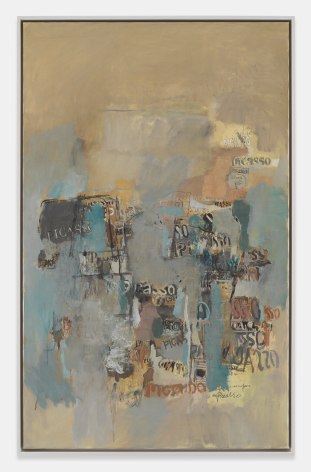 Sarah Grilo Picasso, c. 1970 Oil on canvas 53 ⅛ x 35 ⅜ in (135 x 90 cm) Framed: 52 ⅛ x 32 &frac34; x 2 in (132.5 x 83.2 x 5.2 cm) (GL16310)