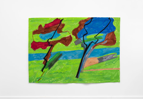 Etel Adnan Camargue, 2018 / 2020 Wool tapestry 61.2 x 86.3 inches (155 x 219 cm) Edition of 3 (GP2754)