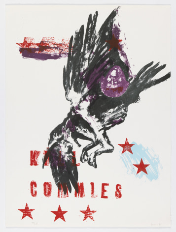 Nancy Spero Kill Commies, 1988 Lithograph 32 x 22 inches (81.3 x 55.9 cm) Edition 12 of 45 with 14 APs (#12/45) (GP1816)