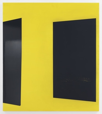 Kate Shepherd YellOw, 2020 Enamel on panel 52 x 46 inches (132.1 x 116.8 cm) GL14486 (Photographed with reflections)