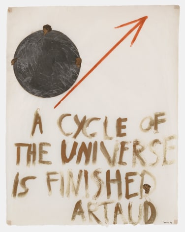 Nancy Spero, A Cycle of the Universe is Finished - Artaud, 1969