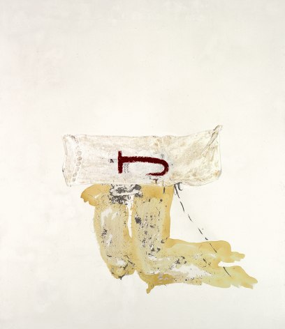 Antoni T&agrave;pies Crochet, 1982 Mixed media and collage on fabric 76.77 x 66.93 inches (195 x 170 cm) (GL14841)
