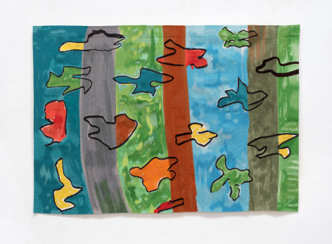 Etel Adnan Envol, 2017 Wool tapestry 55 1/2 x 79 3/16 inches (141 x 201 cm) Edition 1 of 3 with 1 AP (#1/3) (GP2295)