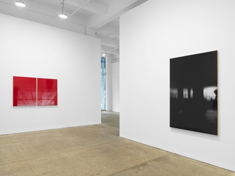 Installation view, Kate Shepherd: Surveillance, at Galerie Lelong, New York.