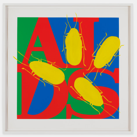 GENERAL IDEA Untitled (AIDS with Yellow Cockroaches) 1993