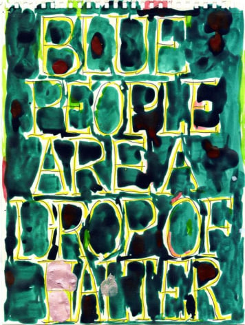 POPE.L Blue People Are A Drop Of Halter