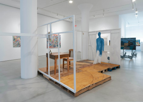 CHRIS JOHANSON Installation view of&nbsp;Considering Unknow Know With What Is, And&nbsp;at Mitchell-Innes &amp;amp; Nash, New York, 2021