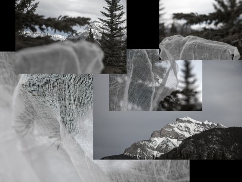 Dawn Roe Mountainfield Study (Cloth and Mountain), 2015 Archival Pigment Print 30h x 40w in, Edition of 3, Photography