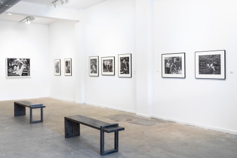 Gallery installation view of Mike Smith photography exhibition
