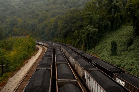Stacy Kranitz  Wytheville, Virginia, 2012  Archival pigment print  16 x 25 inches, Edition of 7 27 x 40 inches, Edition of 3, Coal train through landscape
