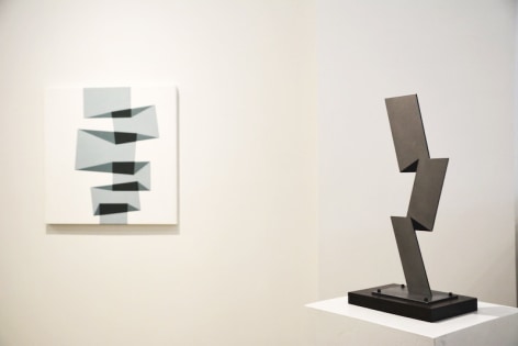 Installation image, Ralston Fox Smith, Asheville, Paintings, sculpture, light works.