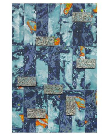Randy Shull  Myan Protrusions, 2019  acrylic, hammock on panel  43h x 28w in
