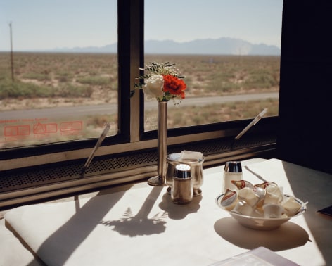 Dining table on train