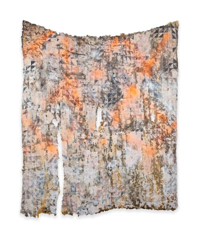 Fabric wall hanging by Rachel Meginnes