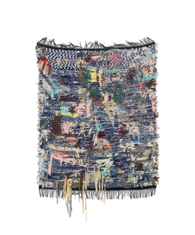 Abstract weaving by Rachel Meginnes