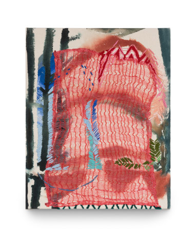 Abstract textile work by Erin E. Castellan