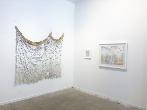 Installation View (from right: Weep, 2019, Immemory, 2019 Aftermath, 2019)