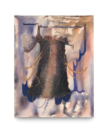 Abstract textile work by Erin E. Castellan