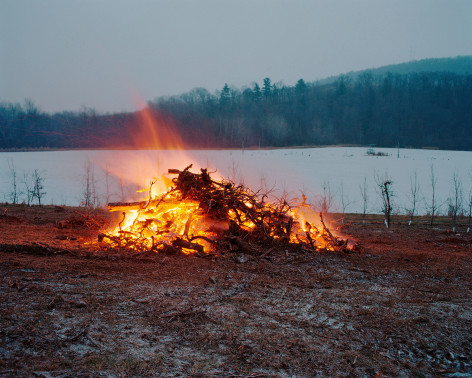 Tema Stauffer  Orchard Burning, Livingston, New York, 2016  Archival Pigment Print  24h x 30w in, Edition of 8  30h x 36w, Edition of 8  42h x 50.5w, Edition of 3   TS_030