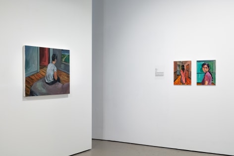 Three paintings by Marcus Dunn of Native American children