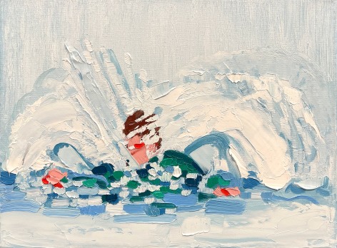 Abstracted person in the water, by Faris McReynolds