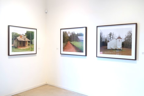 Gallery installation view of Tema Stauffer's photography exhibition &quot;Southern Fiction&quot;