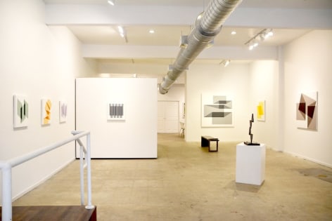 Installation image, Ralston Fox Smith, Asheville, Paintings, sculpture, light works.