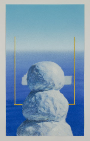 Snowman and Goalpost with Iceberg, 2018