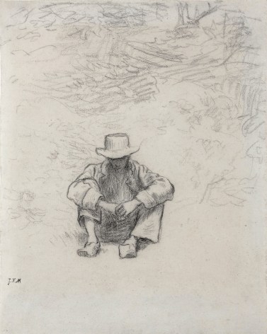 Jean Fran&ccedil;ois Millet, Seated Peasant,&nbsp;c. 1850