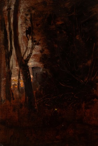 Jean-Baptiste-Camille Corot Evening - A Sketch, c. 1872-3