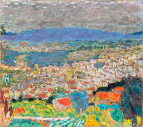 Pierre Bonnard. Vue Panoramic de Cannet, c. 1930. Oil on canvas.19 x 21 ¼ inches.