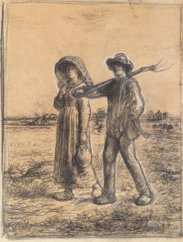Jean-Francois Millet, Le D&eacute;part pour Les Champs, 1863