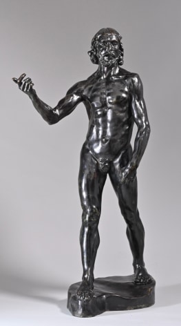Saint John the Baptist  Conceived in 1878, this reduced size conceived in 1898, cast in 1930 Bronze Height 31 inches