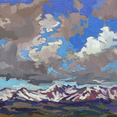 Wind River Range, 2023    Oil on panel 8 x 8 inches