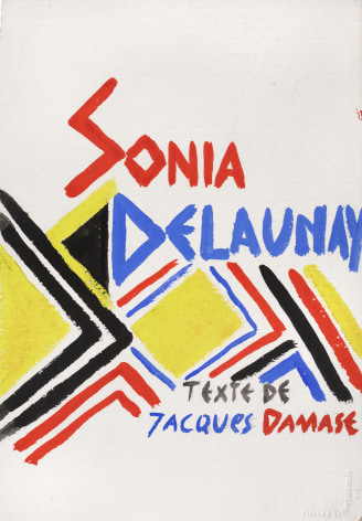 Design for cover of the book &quot;Robes Poems&quot; by Jaques Damase (Projet de couverture pour le livre de Jaques Damase, &quot;Robes Po&egrave;mes,&quot; imprimeurs Jacomet et Hofer), 1969, Paris  Gouache on paper 12 1/8 x 8 3/8 inches