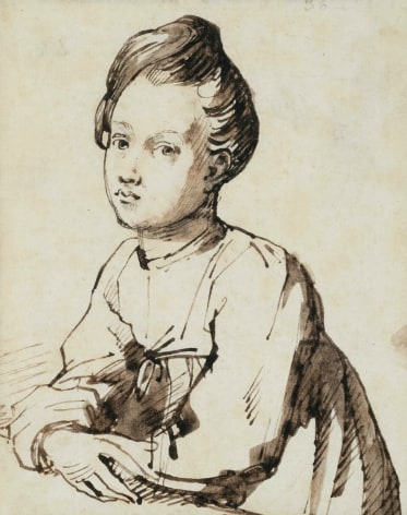 Théodore Géricault Alfred Dedreux as a Child, c. 1817    Pen and ink on paper 5 x 4 inches
