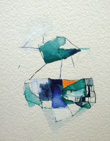 Louisa Waber  Untitled, May 2010  Watercolor on paper  5 3/4 x 5 7/8 inches