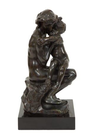 Brother and Sister  Bronze with brown and green patina Conceived circa 1890-1891, this cast 1964
