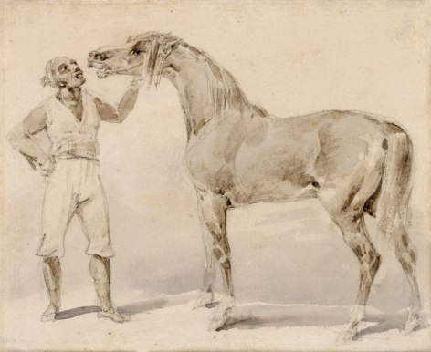 Th&eacute;odore G&eacute;ricault Groom Presenting a Horse, 1823