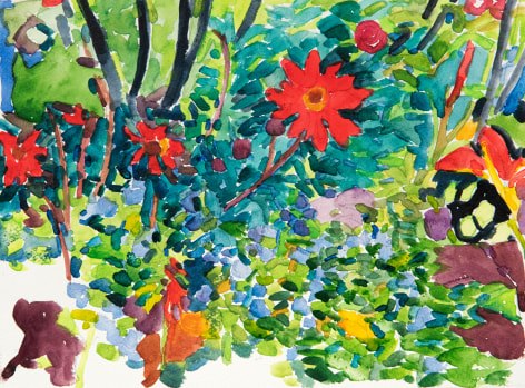 Pamela Sztybel (American, b. 1956) Flowers 5, 2020    Watercolor on paper 9 x 12 in. (22.9 x 30.5 cm)