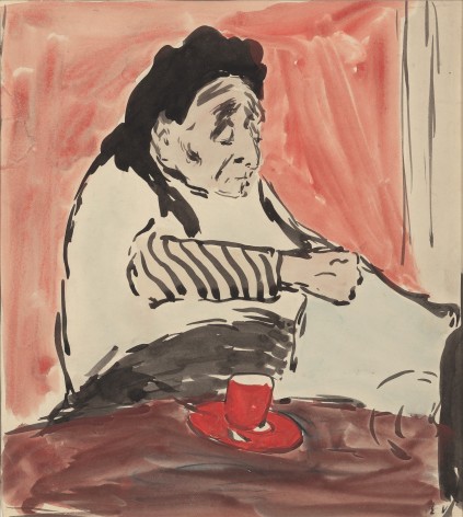 Edouard Vuillard  The Artist&rsquo;s Grandmother, 10 rue Miromesnil, 1887-91  Watercolor on paper 7 1/8 &times; 6&frac14; inches