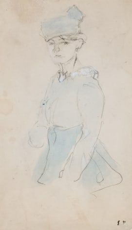 Edouard Vuillard Annette with a Blue Pillbox Hat, 1916