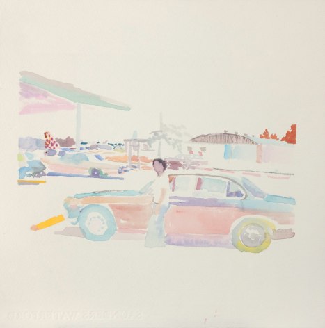 Wendy Mark, Airport, 2011  Watercolor  12 &frac14; &times; 12 inches