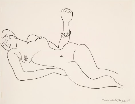 Henri Matisse  Nu, 1941     India ink on wove paper 7 7/8 x 10 3/8 in. (20.2 x 26.5 cm)