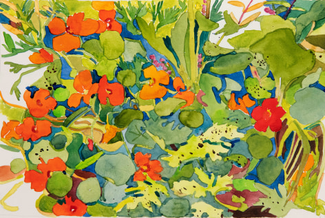 Pamela Sztybel (American, b. 1956) Flowers 8, 2020    Watercolor on paper 12 x 18 in. (30.5 x 45.7 cm)
