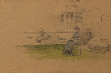 Lady Lewis Seated on a Terrace, c. 1895-1898&nbsp;&nbsp;, &nbsp;